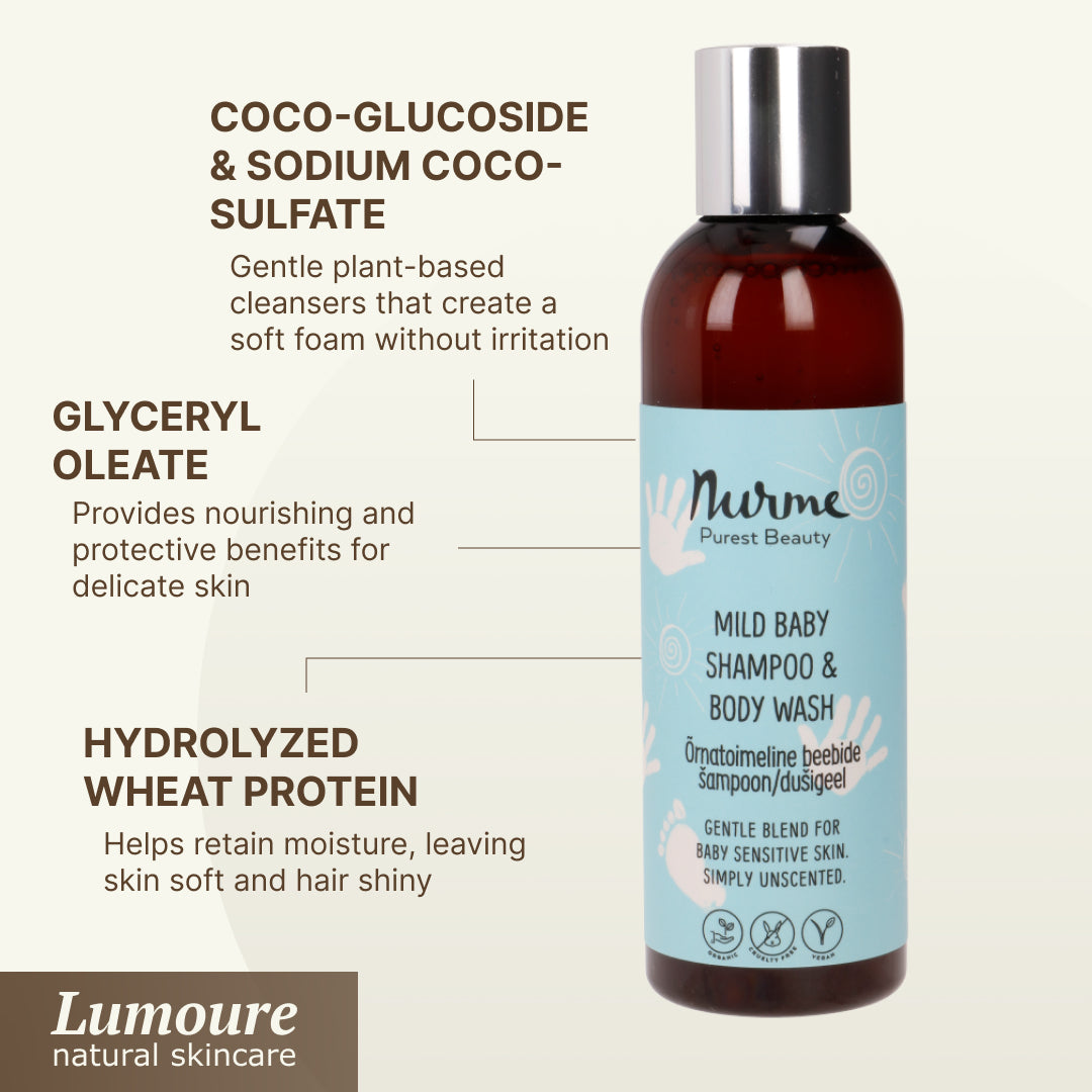 Mild Baby Shampoo & Body Wash, 200ml