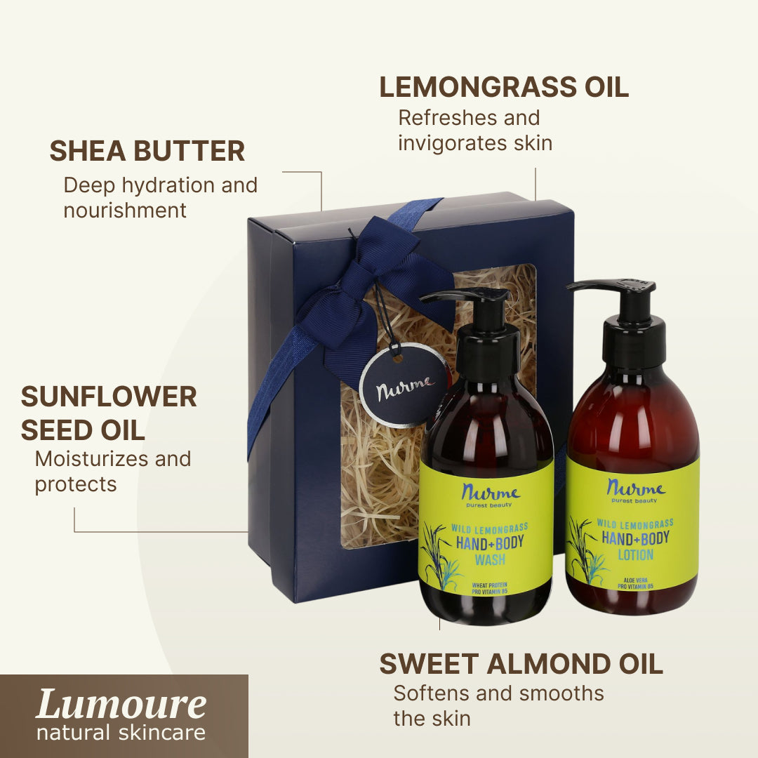 Natural Body Care Set "Wild Lemongrass"