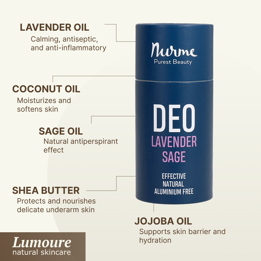 Natural Deodorant – Lavender & Sage, 80g