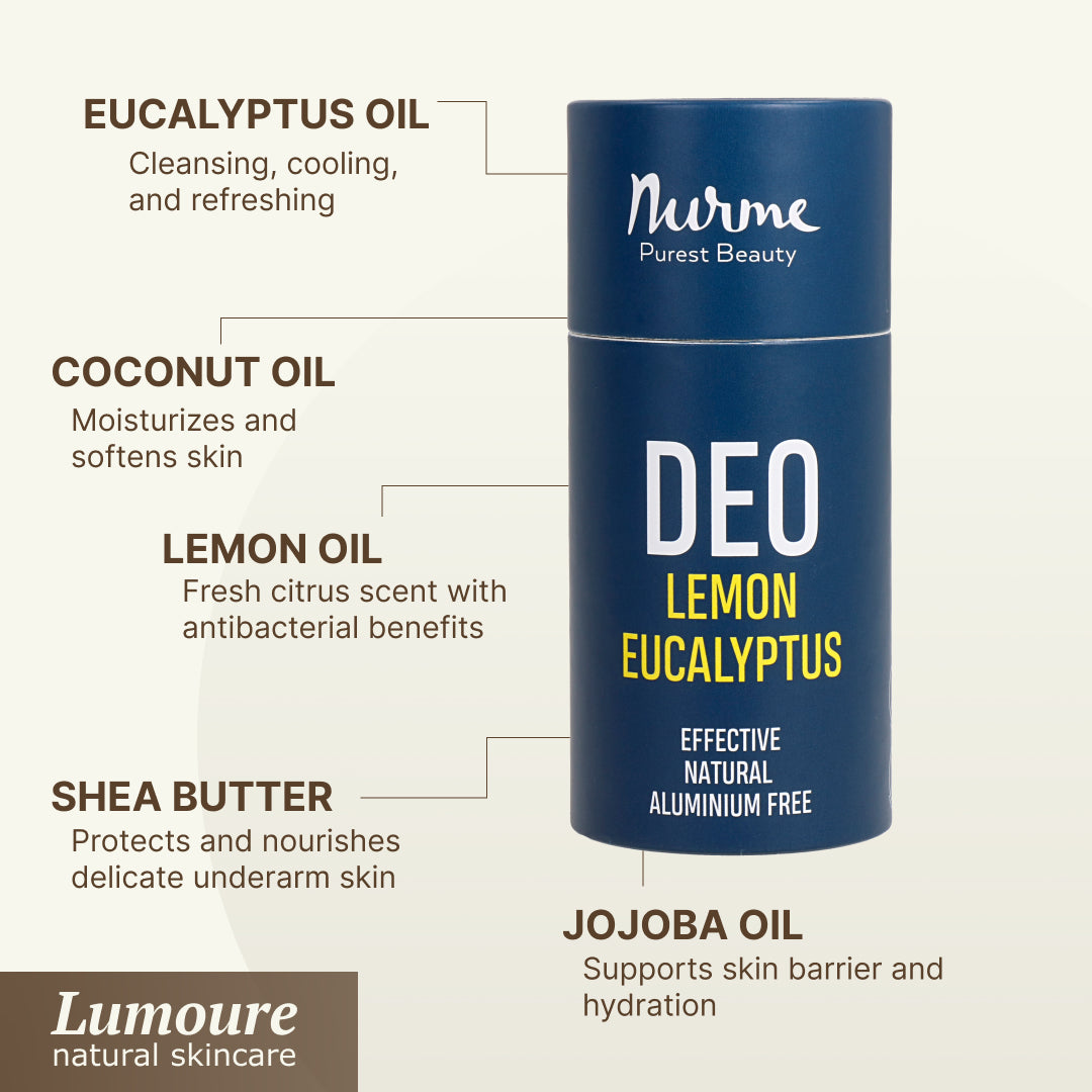 Natural Deodorant – Lemon & Eucalyptus, 80g