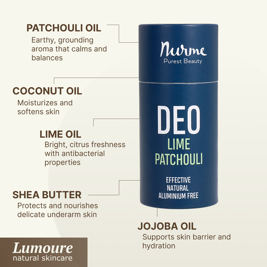 Natural Deodorant – Lime & Patchouli, 80g