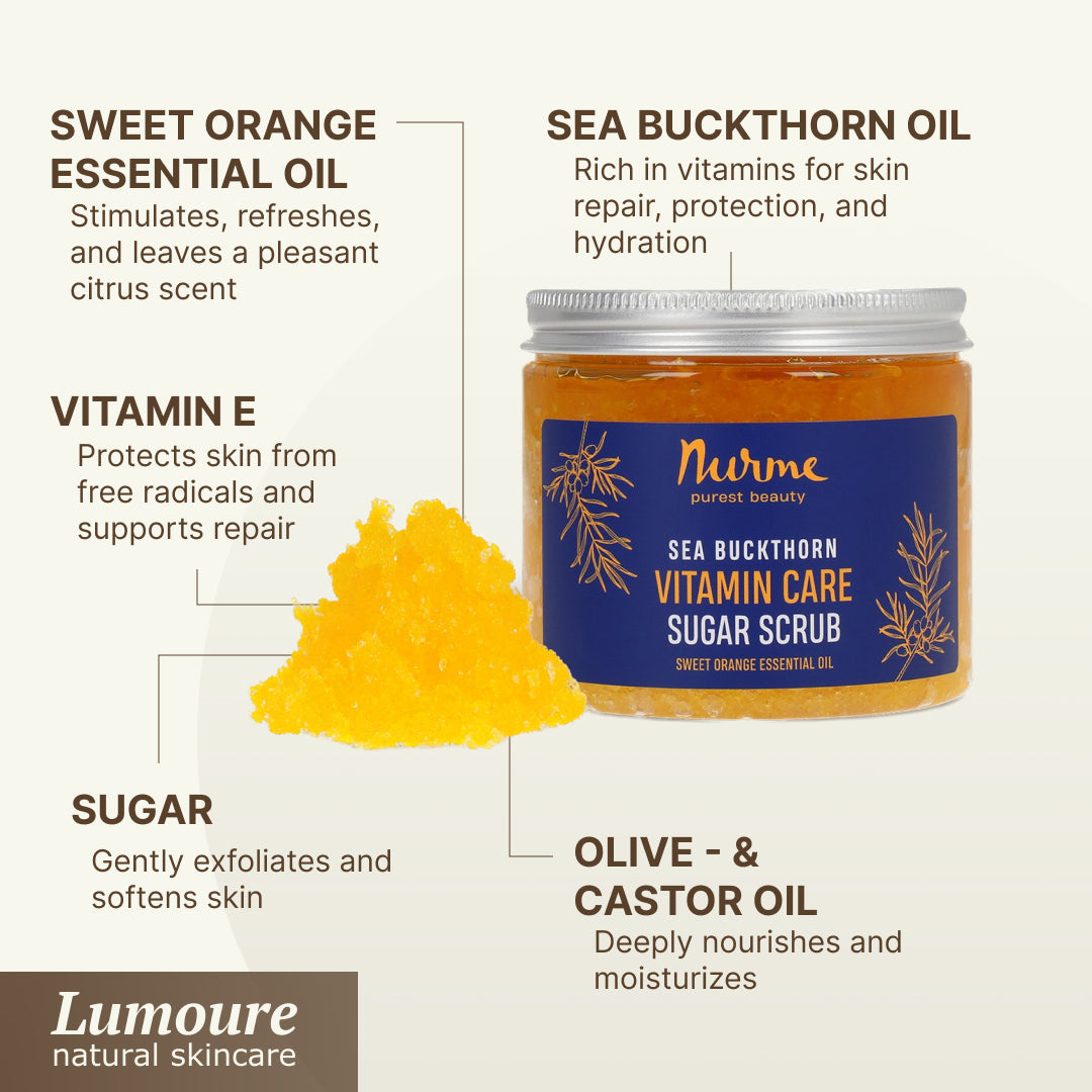 Sea Buckthorn & Orange Sugar Scrub, 250g